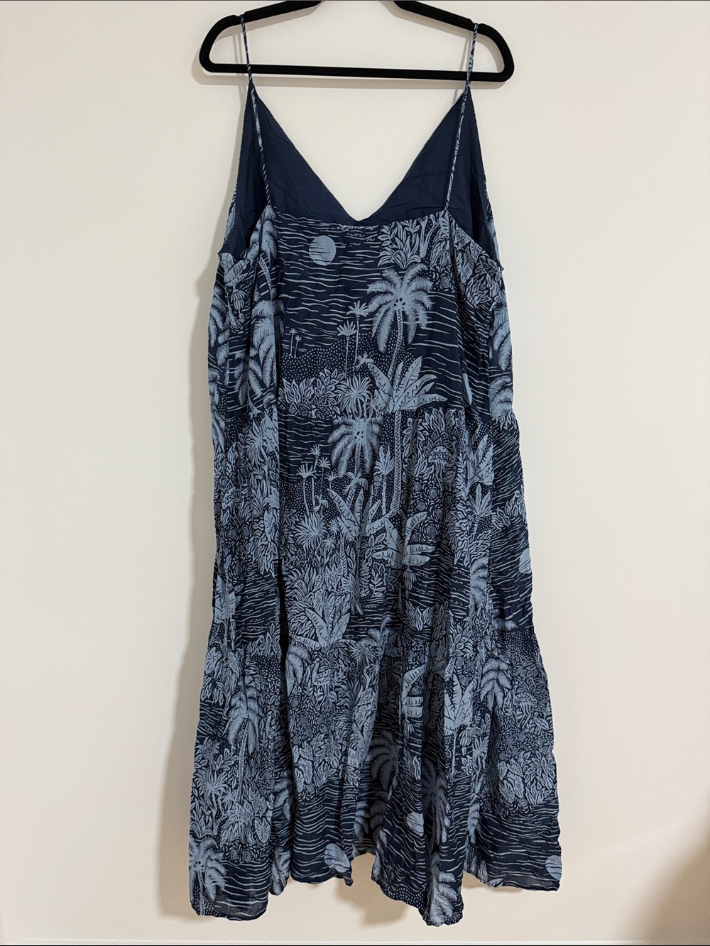 Tropical navy blue sundress - Picture 2 of 3